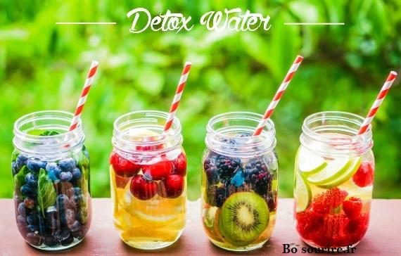 Detox water eau fruitee